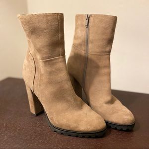 Neutral, tan bootie